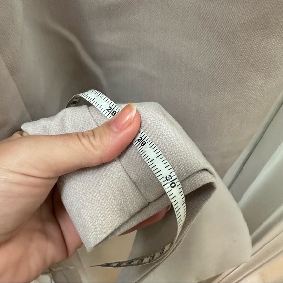 Abercrombie & Fitch A&F Sloane Tailored Wide Leg Pant 28 6 tan cream - Picture 3 of 6